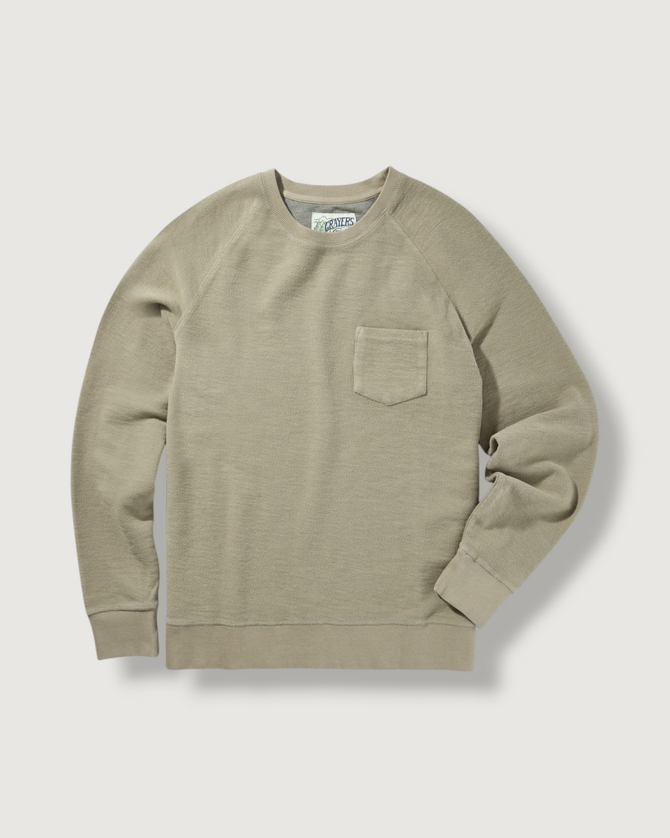Dunlop Reverse Fleece Crew Neck - Trench – Grayers