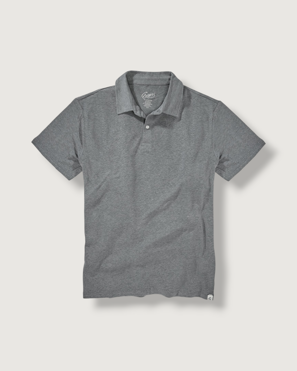 Positano Linen Blend Polo - Sedona Gray – Grayers