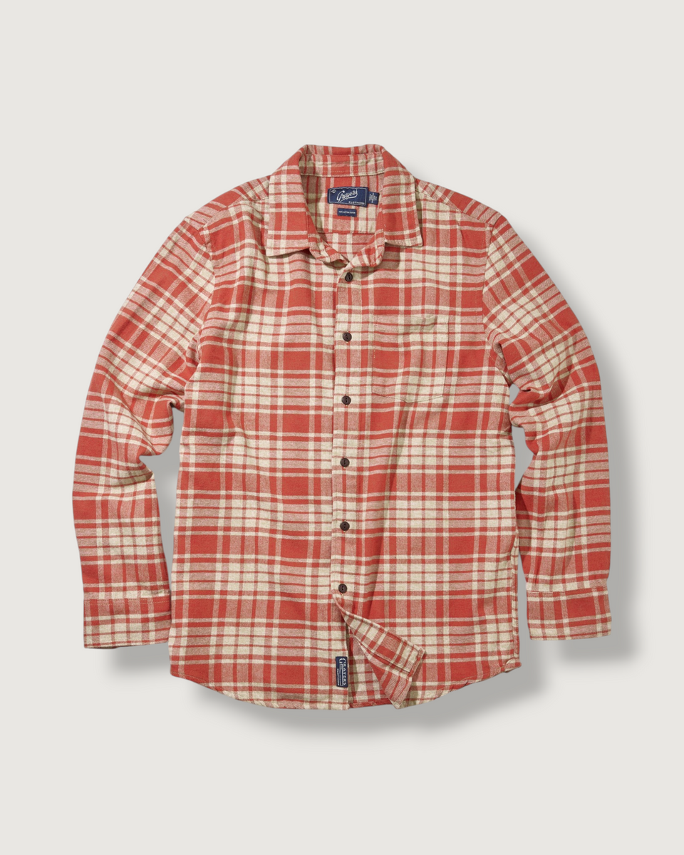 Jaspe Midweight Flannel - Sunset Oatmeal – Grayers