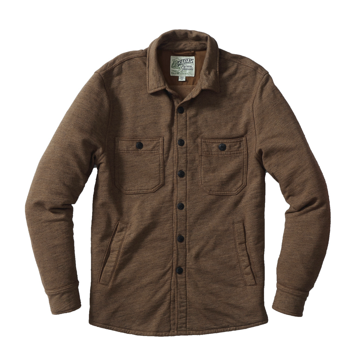 Dunlop Waffle Lined Shirt Jacket - Rubber – Grayers