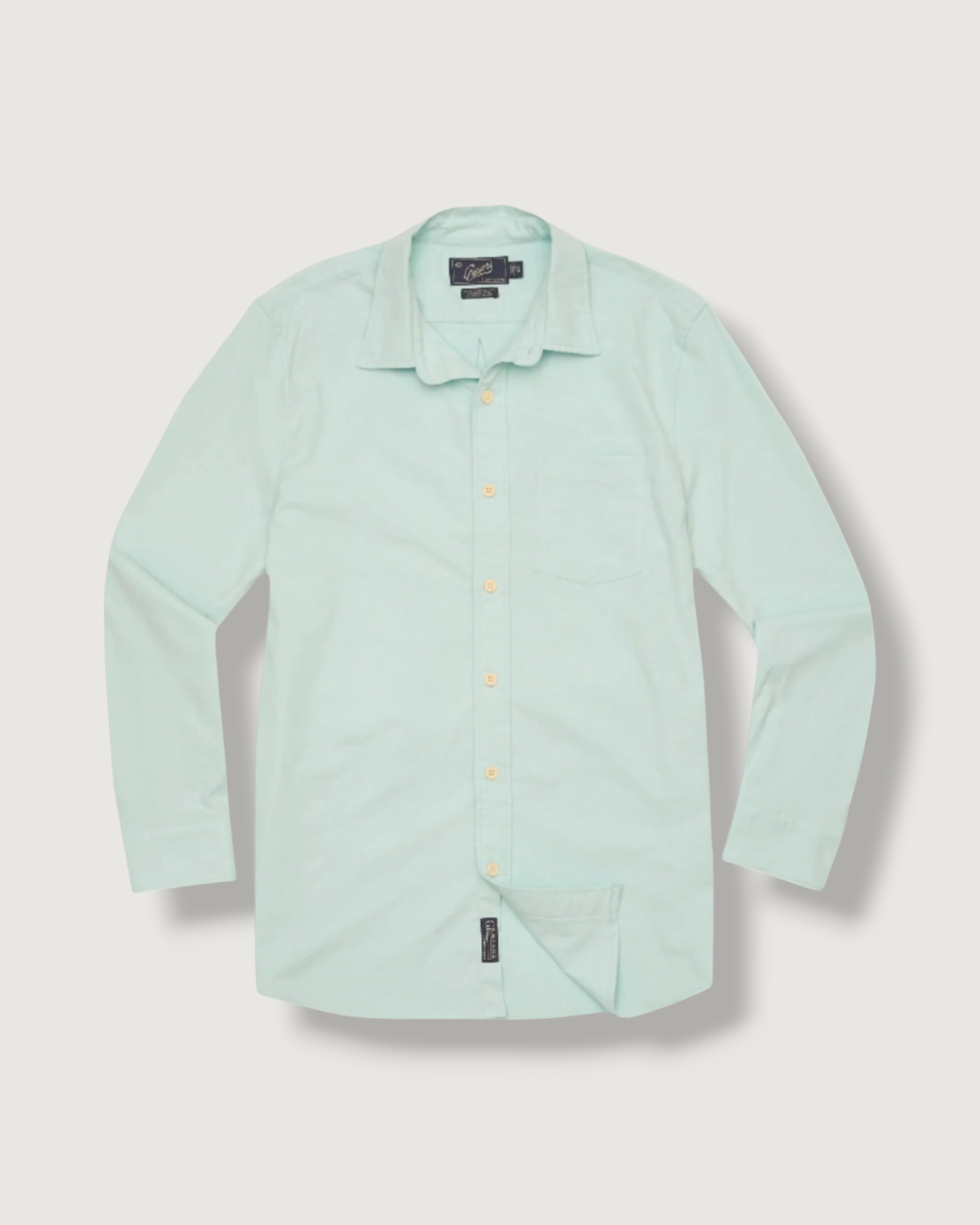 seafoam dress shirt Dean's List Dress Shirt, Seafoam/Blue Windowpane