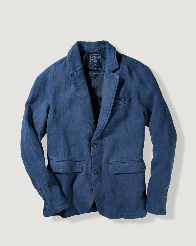 Ramie Cotton Cardigan Sweater - Navy – Grayers
