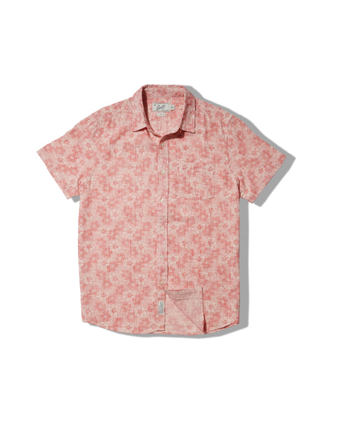 Madras Cottage Loom Printed Shirt - Red White Floral – Grayers