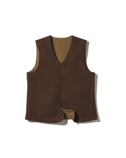 Country Tweed Reversible Vest - Chestnut – Grayers