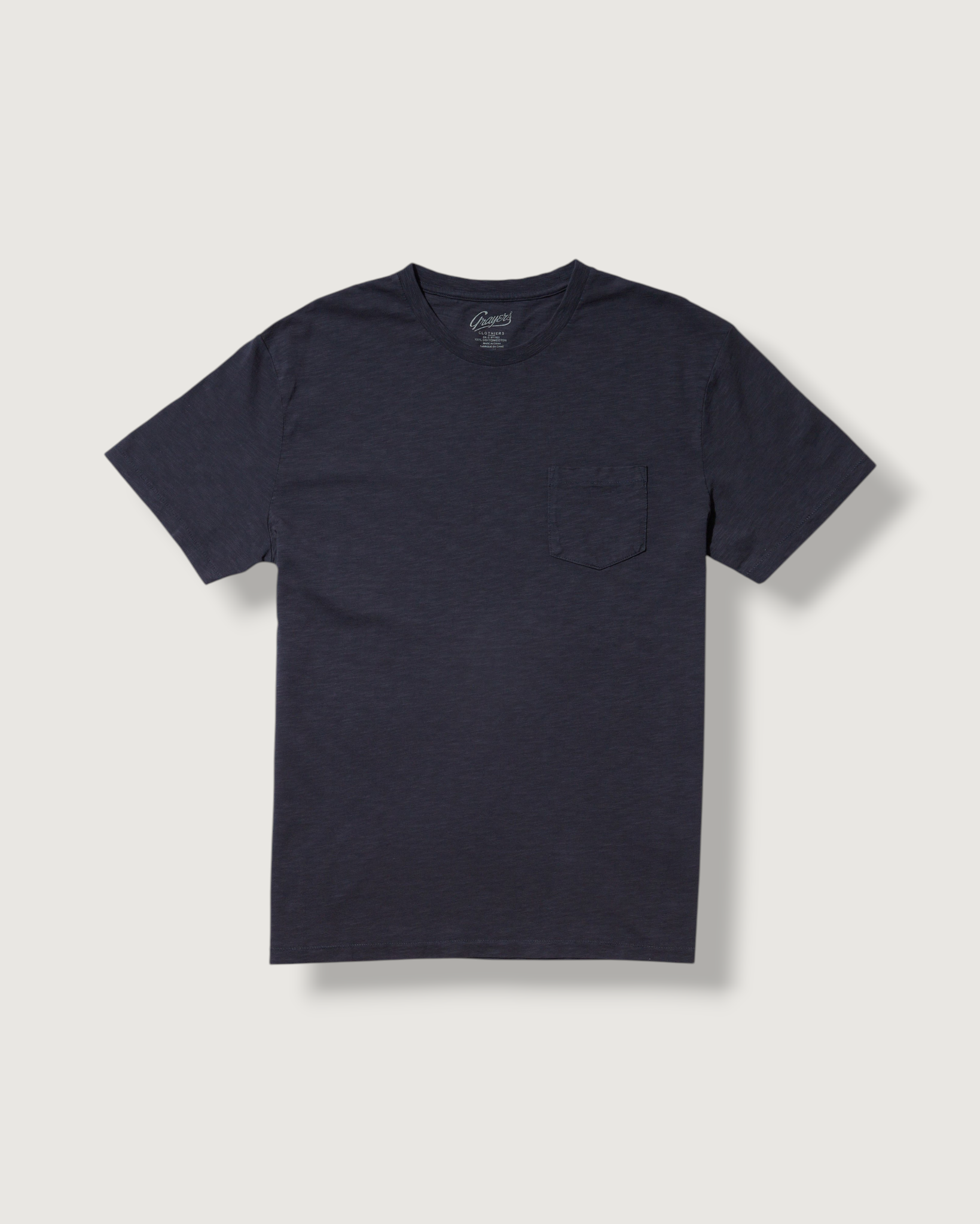 Sunwashed Pocket Tee - Washed Navy – Grayers