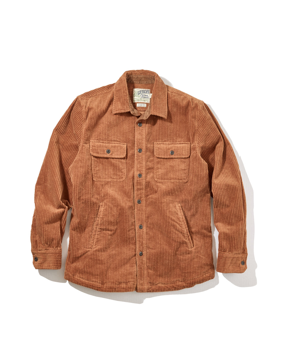 Catalina Rope Cord Shirt Jacket - Cognac – Grayers