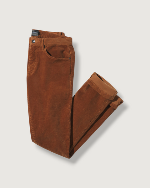 Burlington 5 Pocket Stretch Corduroy - Rawhide – Grayers