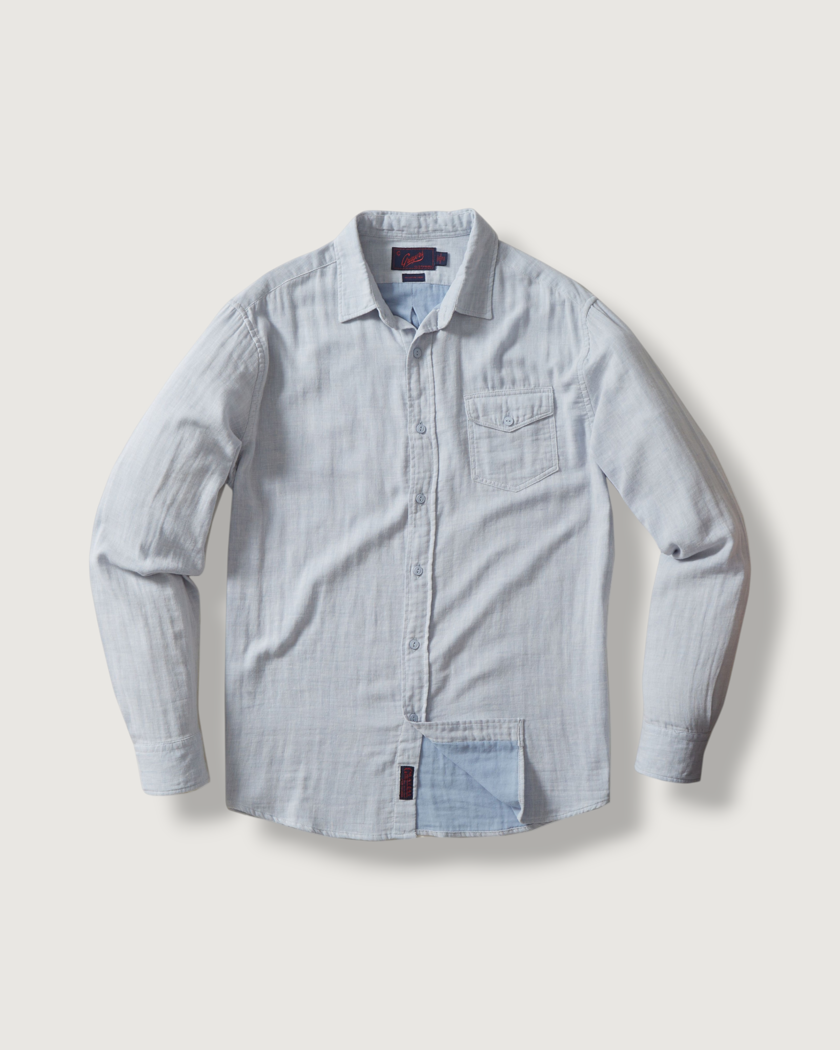 grey chambray dress shirt Chambray Holt Dress Shirt, Spread Collar