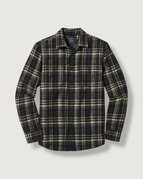 Herringbone Heritage Flannel - Black Cream – Grayers