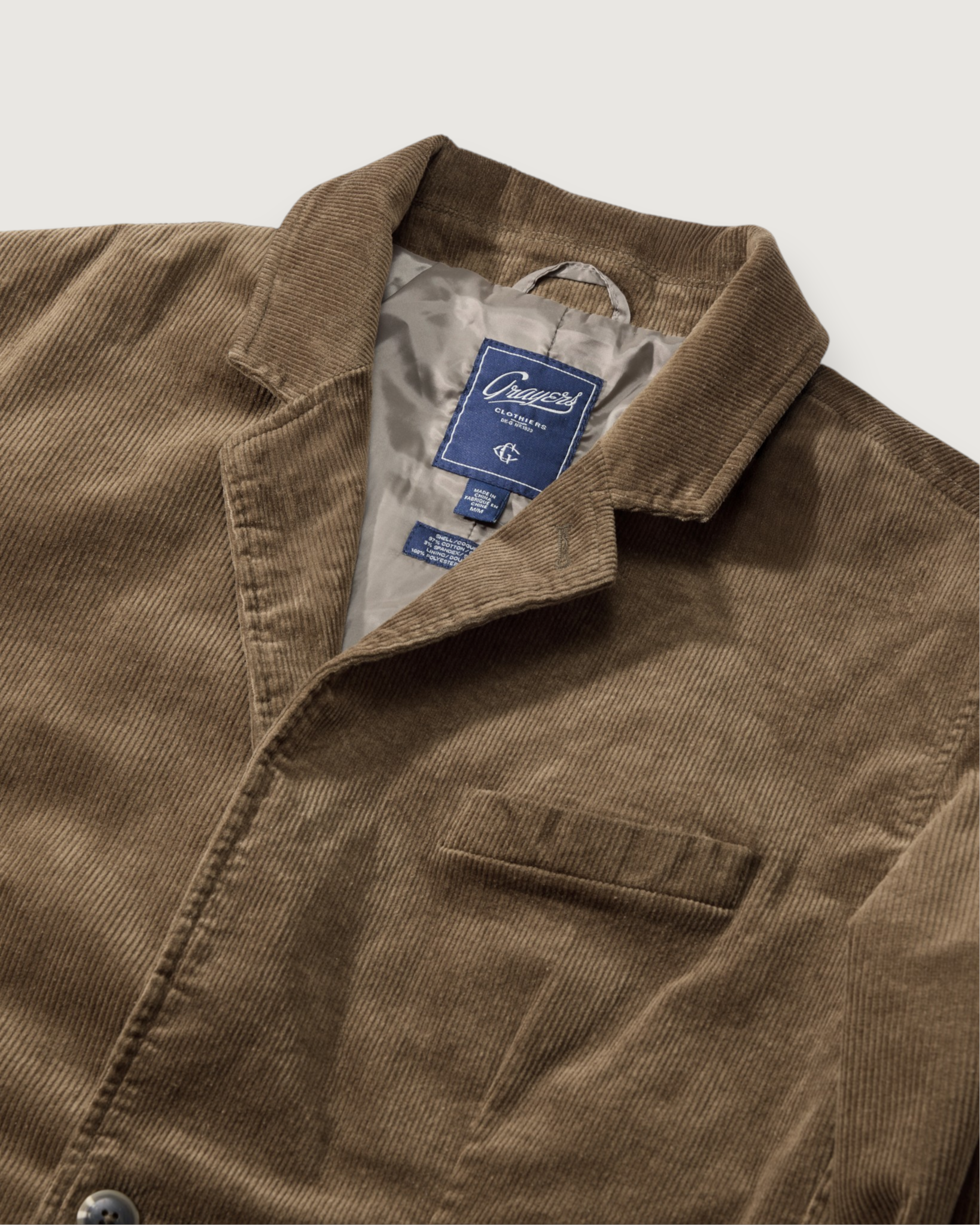 WZIKAI Sportjas WZIKAI Casual Corduroy Blazer Voor Heren, Slim Fit, Werkkleding, Sportjas Met één Knop, Koffie, S Retro Blazer WZIKAI Sportjas WZIKAI Casual Corduroy Blazer Voor Heren, Slim Fit, Werkkleding, Sportjas Met één Knop, Koffie, S Retro Blazer