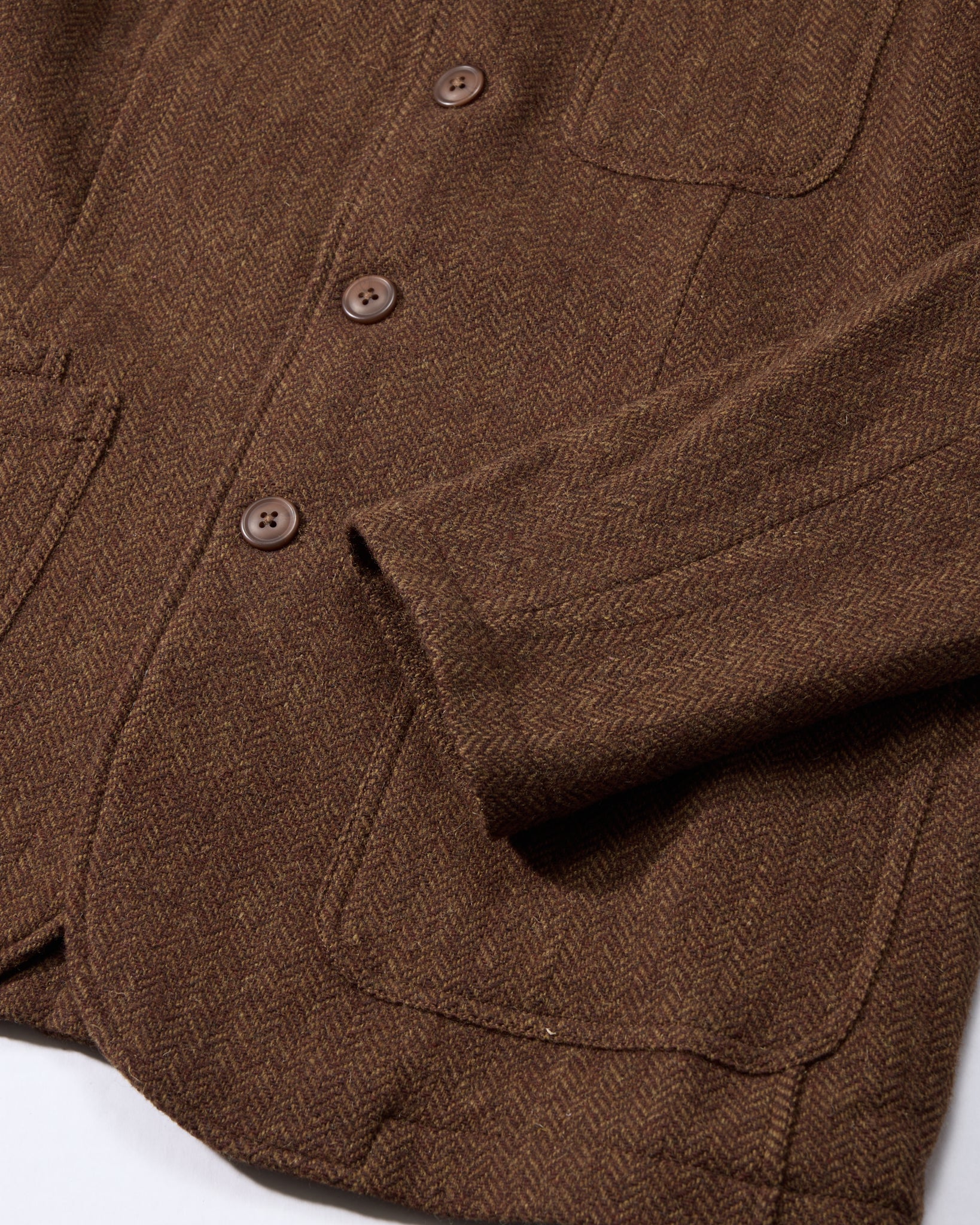Tweed Industrial Jacket - Brown Herringbone – Grayers