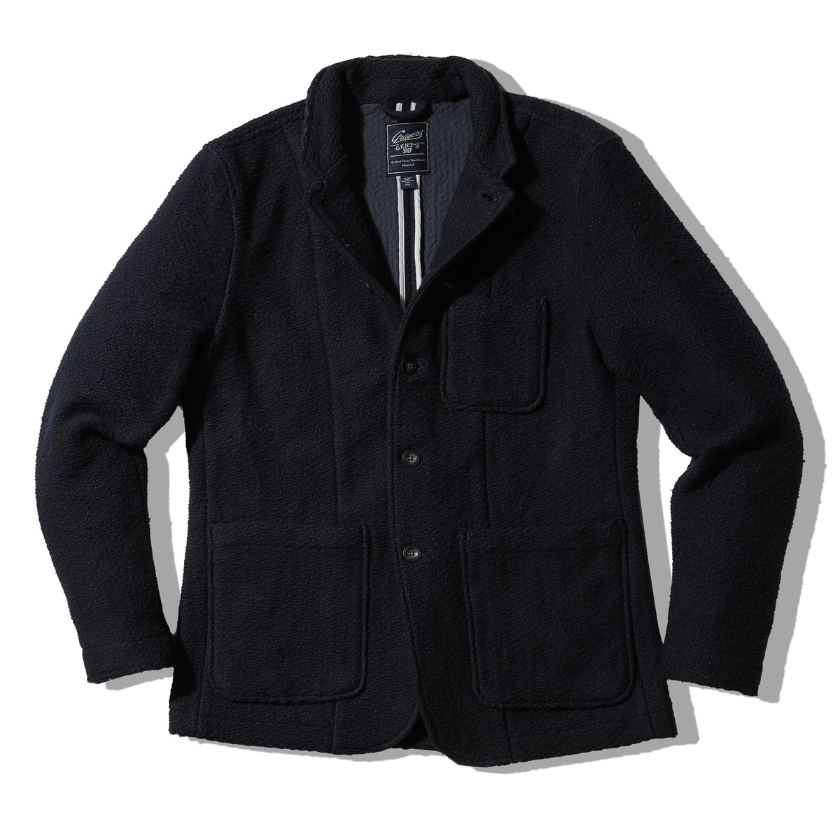 Rope Weave Artisanal Jacket - Navy – Grayers