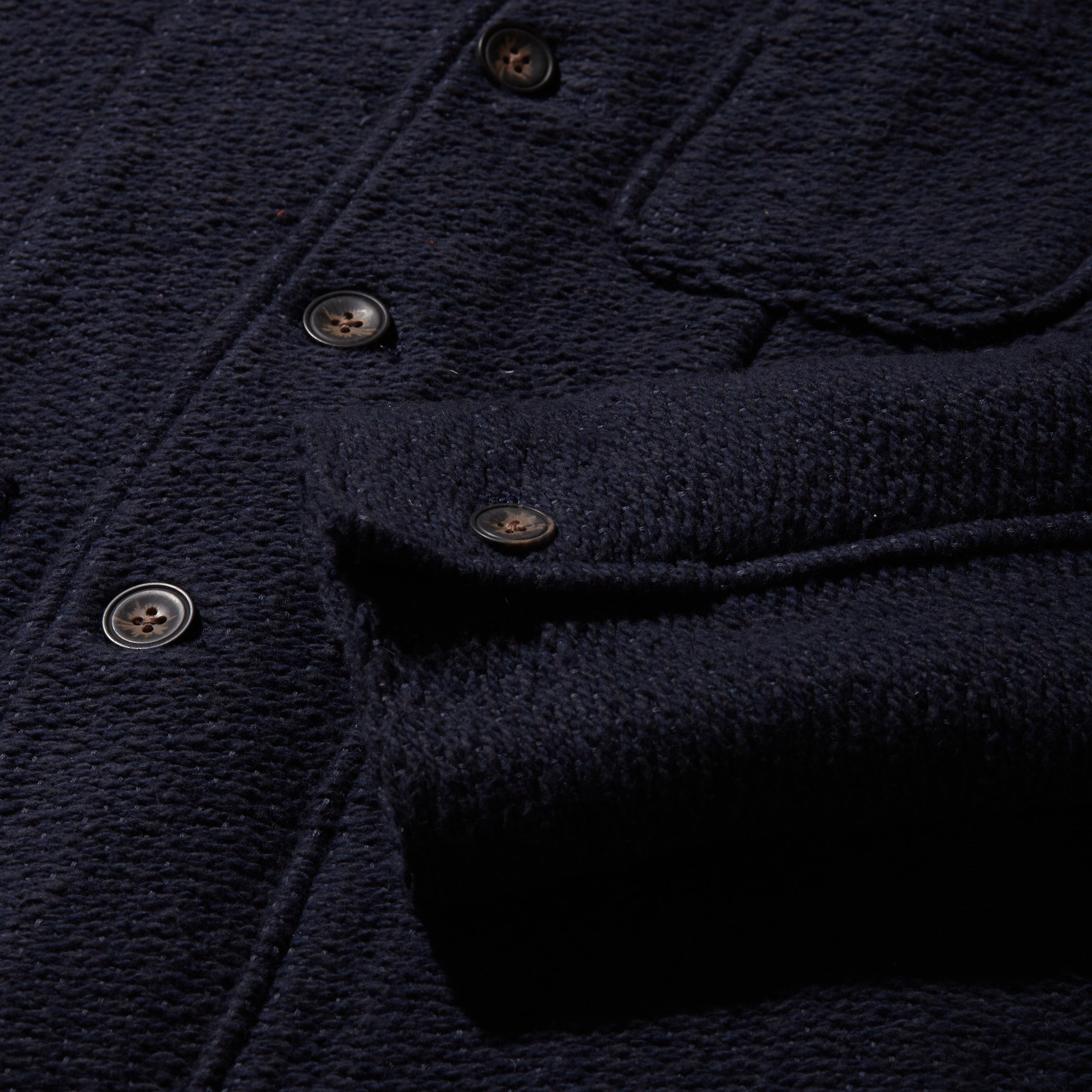 Rope Weave Artisanal Jacket - Navy – Grayers