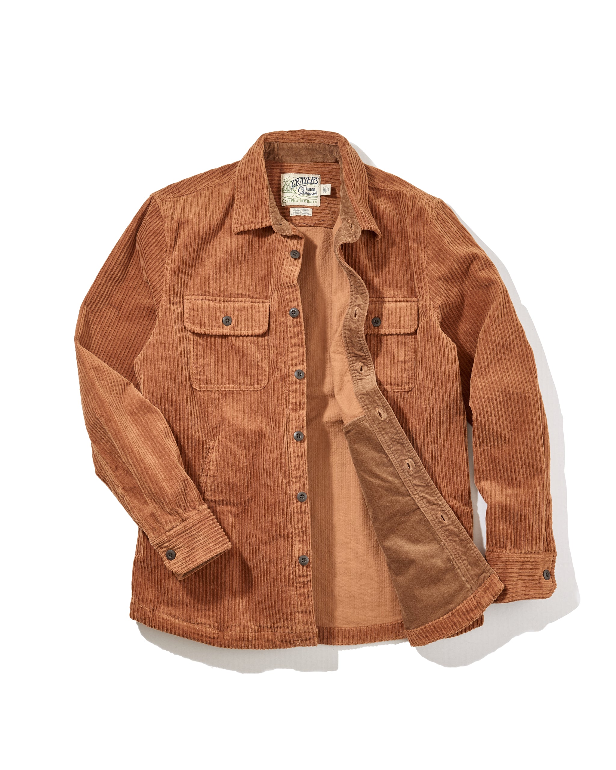 Catalina Rope Cord Shirt Jacket - Cognac – Grayers