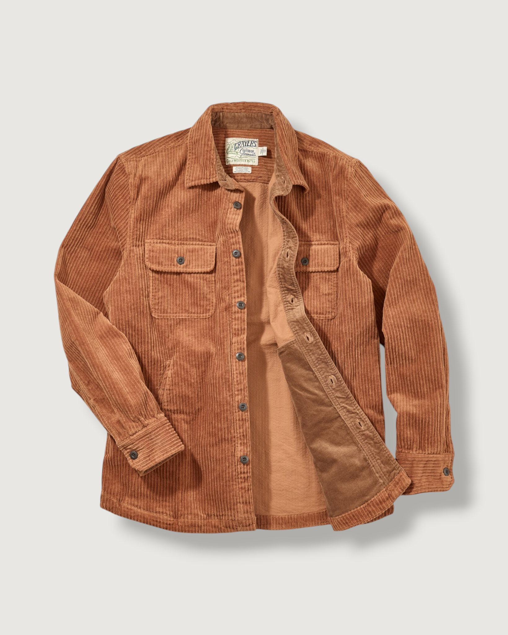 Catalina Rope Cord Shirt Jacket - Cognac – Grayers Catalina Rope Cord Shirt Jacket - Cognac – Grayers
