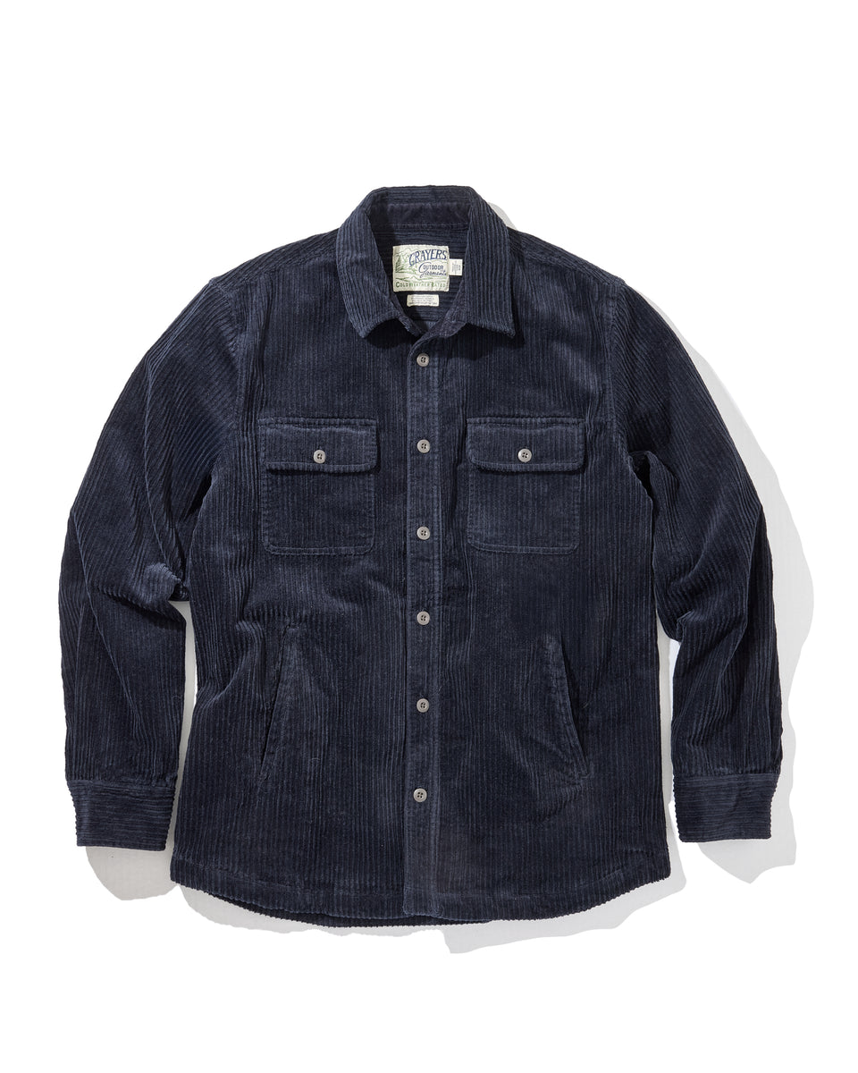 Catalina Rope Cord Shirt Jacket - Navy – Grayers