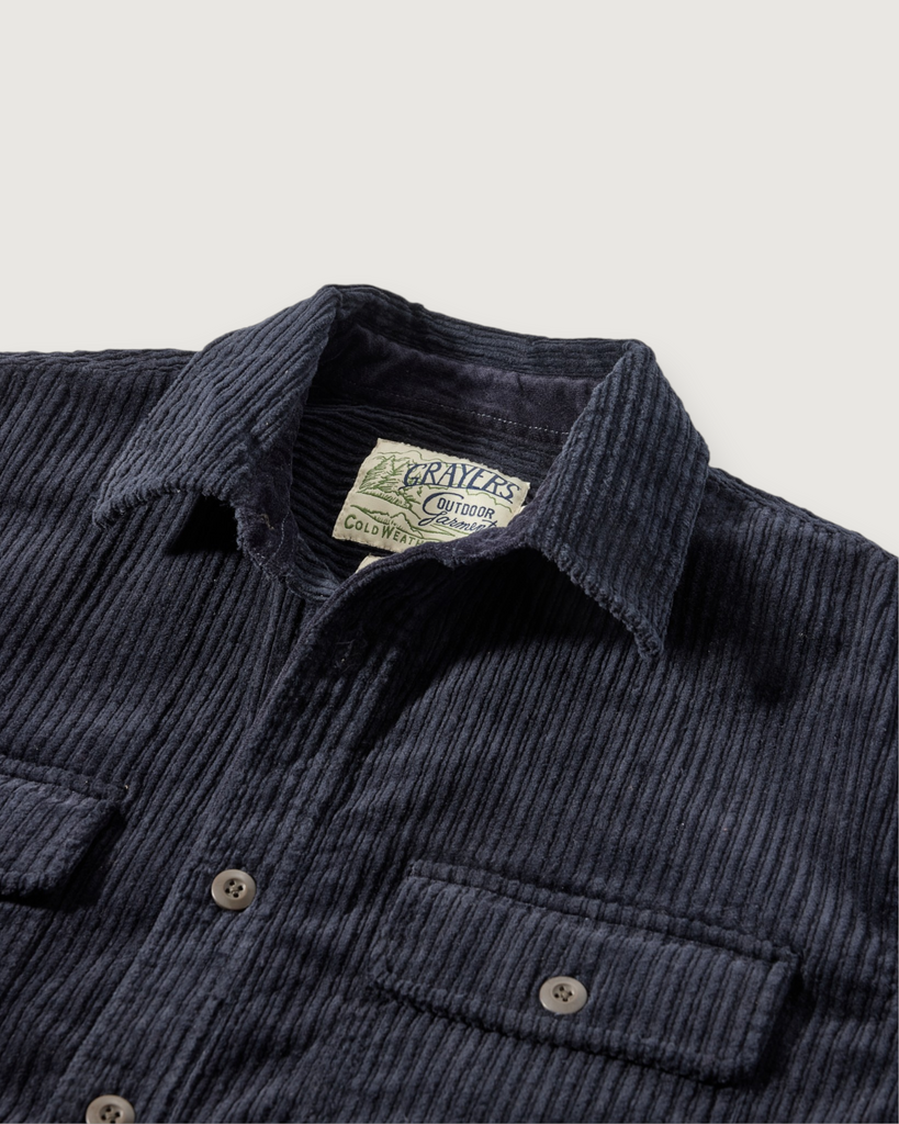 Catalina Rope Cord Shirt Jacket - Navy – Grayers