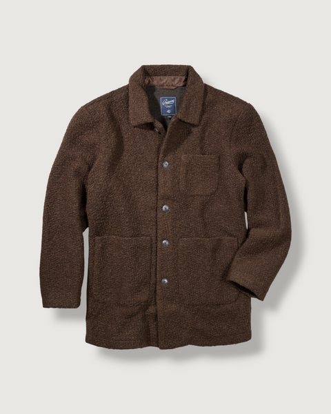 Wool Boucle Car Coat - Dark Chocolate – Grayers
