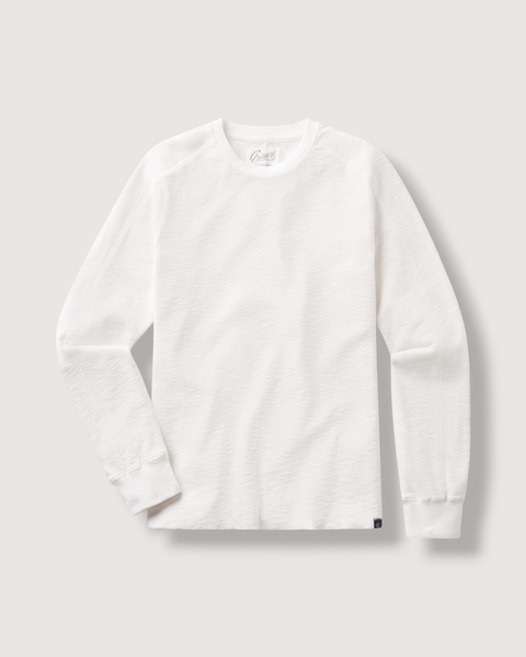 Clint Waffle Cotton Crew - Antique White – Grayers