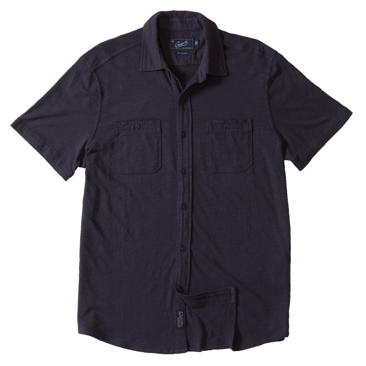 Flex Everyday Knit Short Sleeve Shirt - Dunmore Navy – Grayers