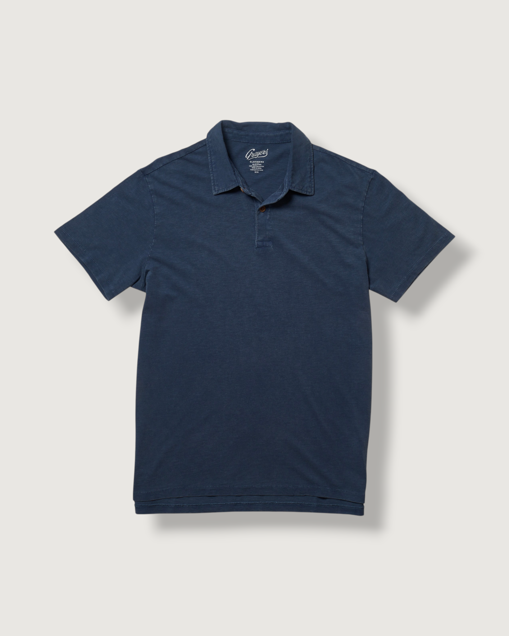 Sunwashed 2 Button Polo - Blue Wing Teal – Grayers