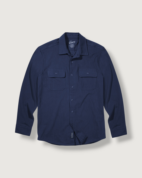 Momo Sueded Jersey Work Shirt - Navy – Grayers