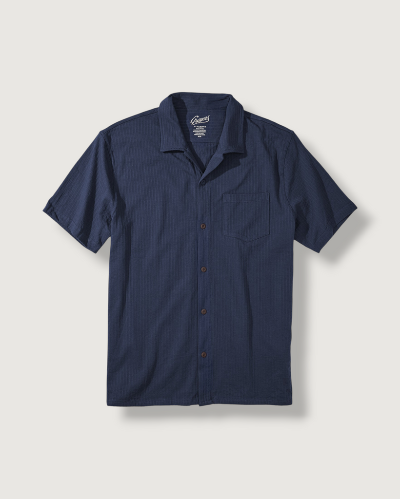クロノス 2LINE SHORT SHIRTS シャツ ブラウス Luisa Short Sleeve Linen Shirt - Green Paint Print – Universal