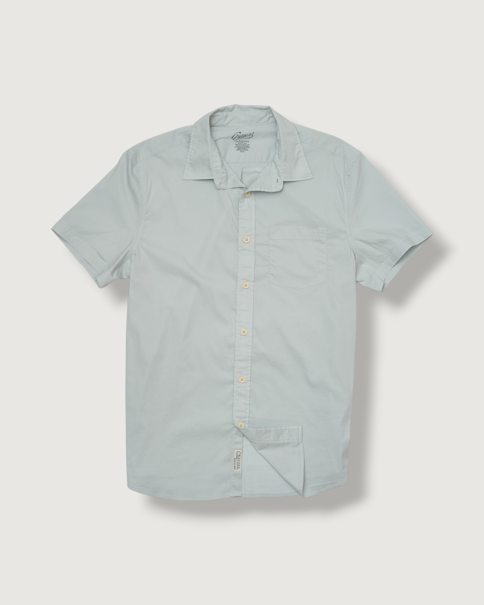 Van Dam 4-Way Stretch Poplin Short Sleeve Shirt SMP