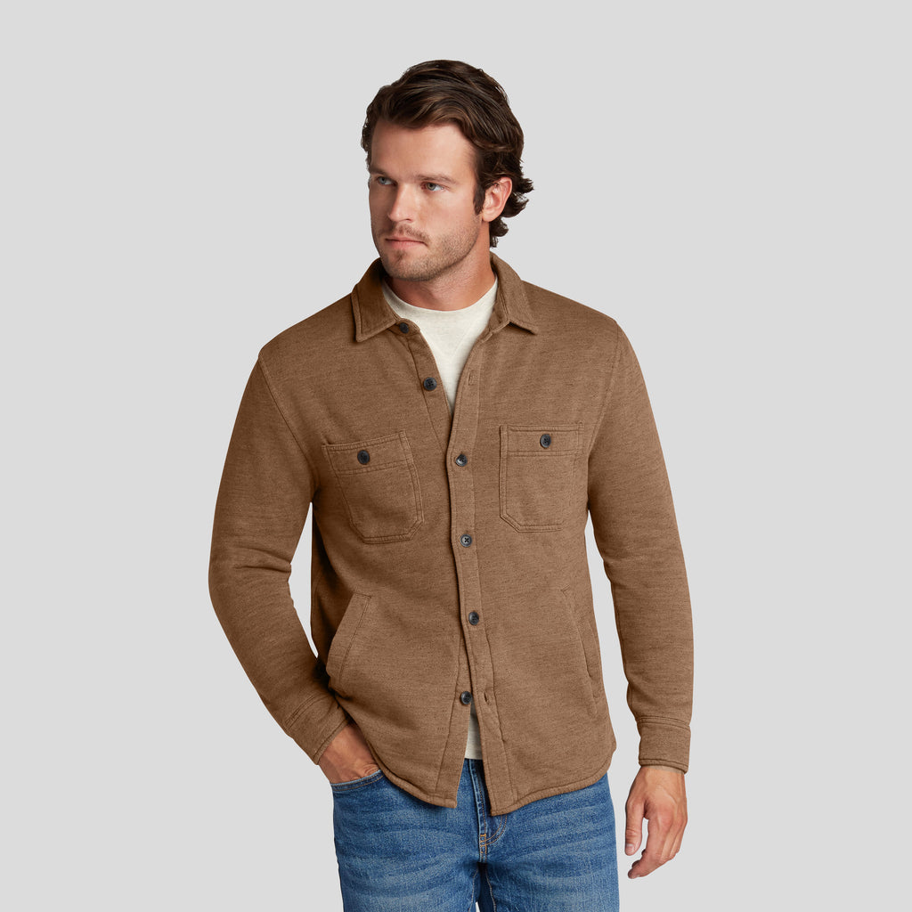 Dunlop Waffle Lined Shirt Jacket - Rubber – Grayers