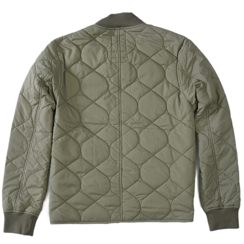 Daines Lightweight Quilted Bomber - Olive-Grayers