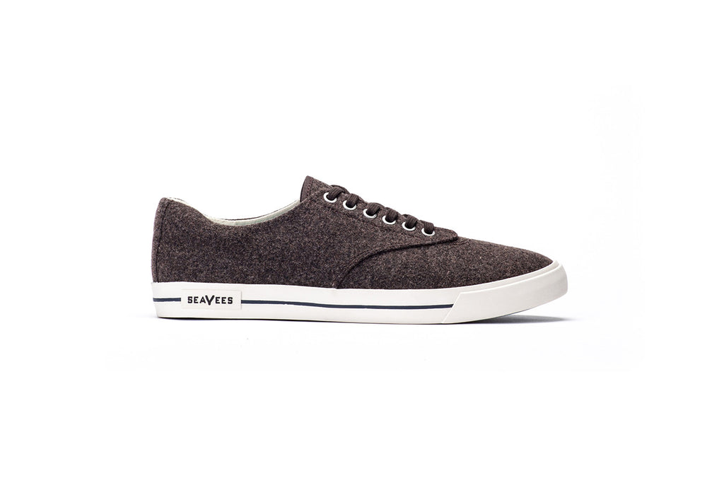 SeaVees + Grayers Limited Edition Hermosa Sneaker Varsity - Dark Earth Wool-Grayers