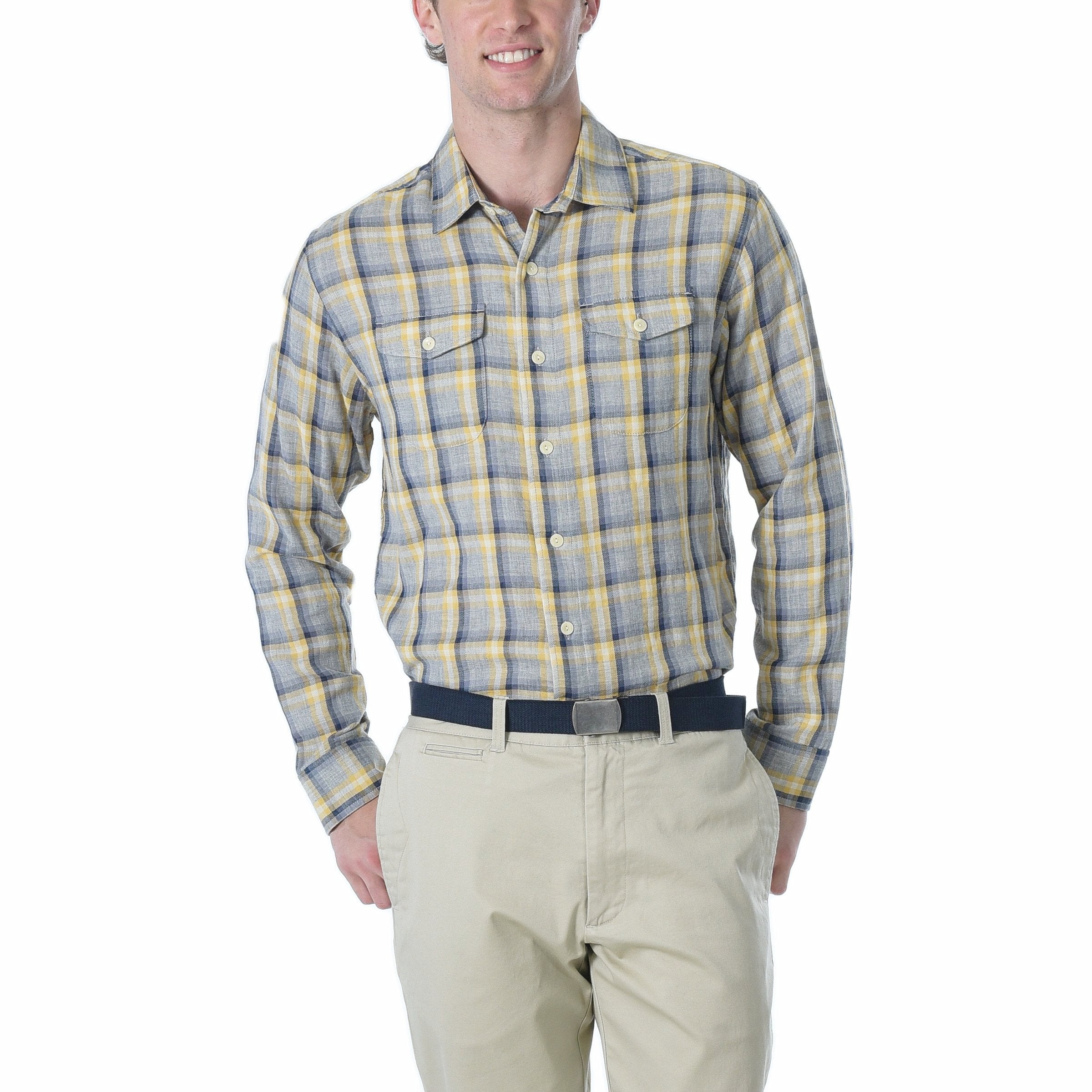 Sheldon Double Cloth - Yellow Stone Gray-Grayers