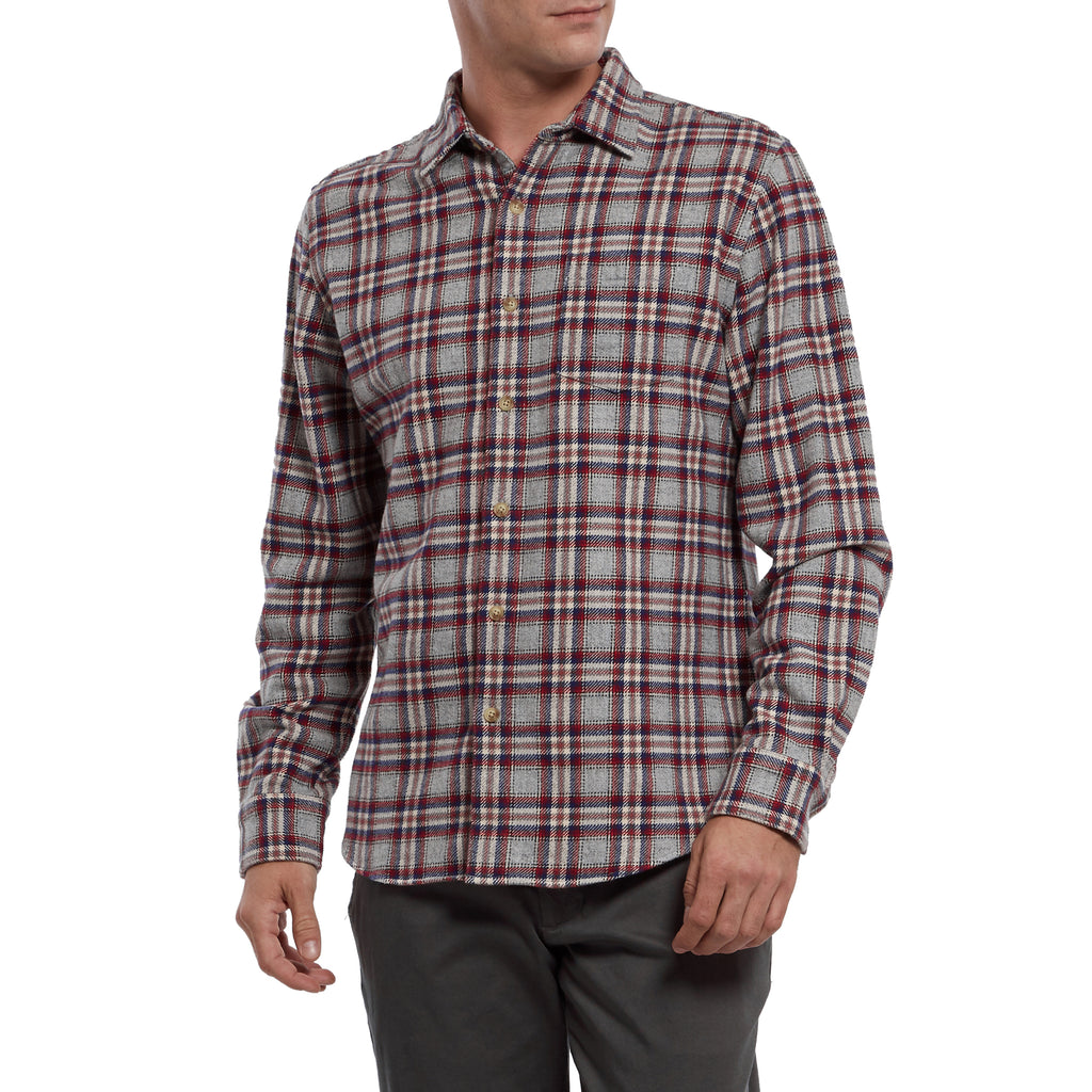Milbank Heritage Flannel (Special Edition) - Gray Red Plaid-Grayers