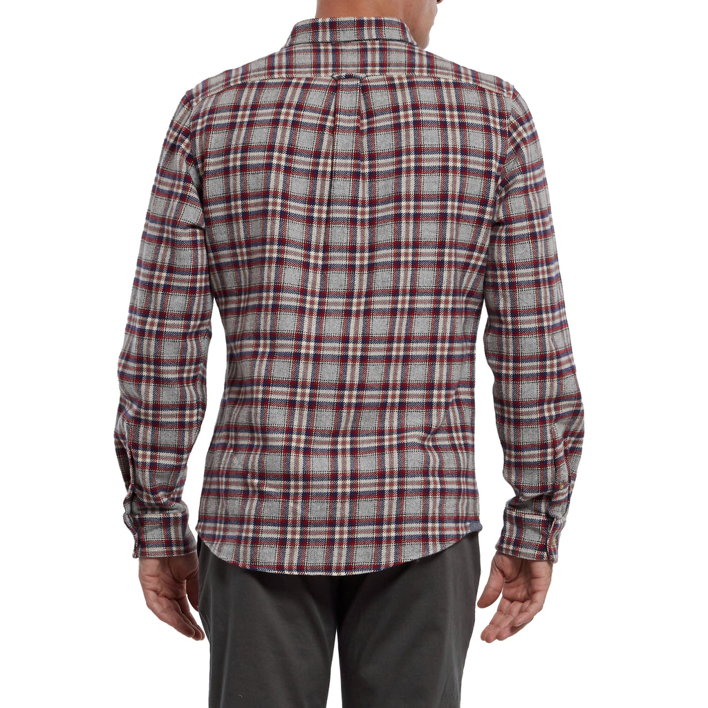 Milbank Heritage Flannel (Special Edition) - Gray Red Plaid-Grayers
