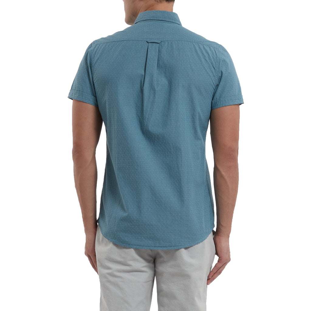 Townsend Dobby Short Sleeve Shirt - Storm Blue Whisper-Grayers