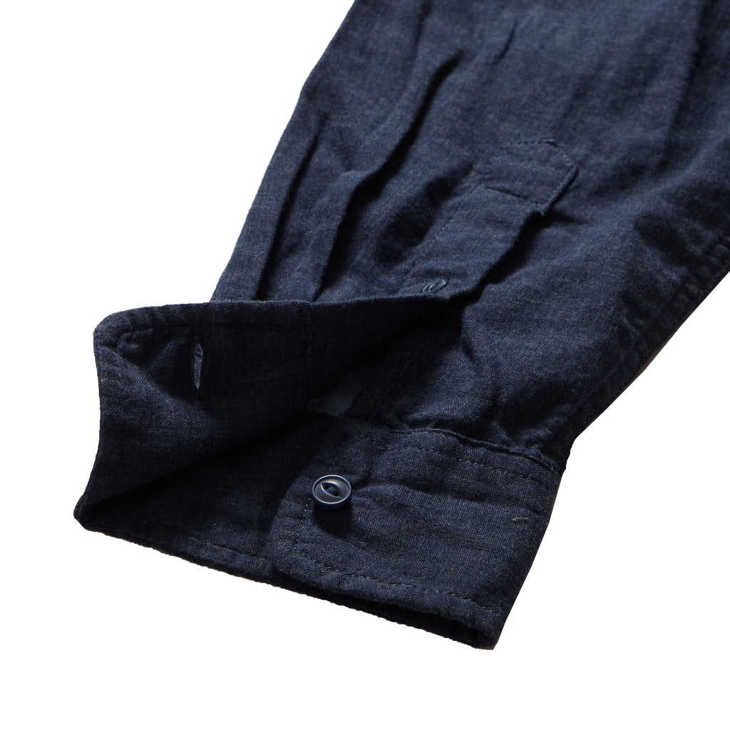Hattox Double Cloth Shirt - Navy Heather – Grayers