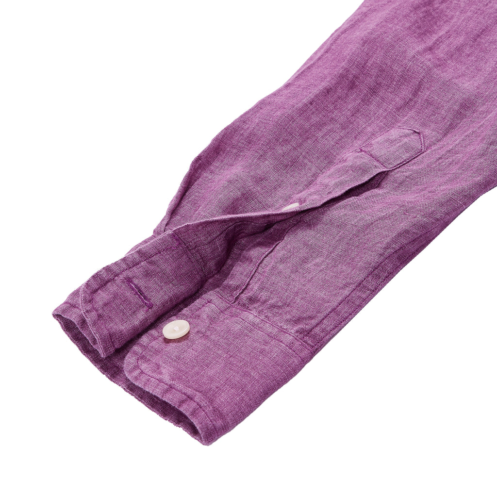 Paloma Sun Washed Linen Long Sleeve Shirt - Lavender-Grayers