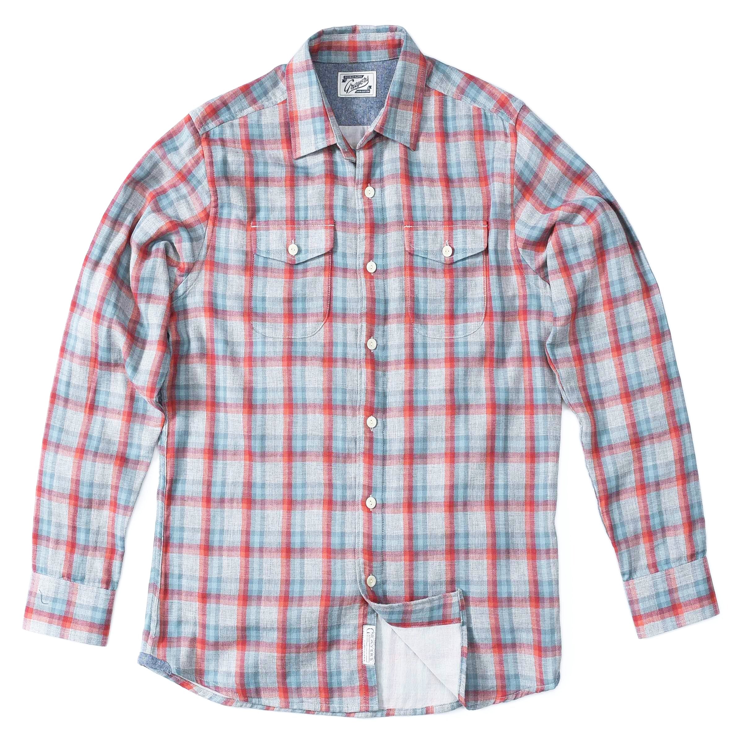 Sherman Double Cloth - Red Seafoam Gray-Grayers